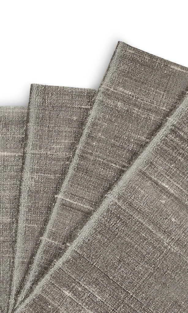 Pure Silk Window Treatments Fabric By the Metre (Taupe Grey)