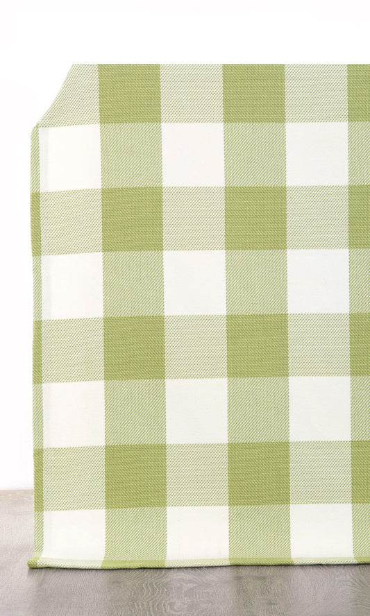 Buffalo Check Home Décor Fabric Sample (Olive Green/ White)