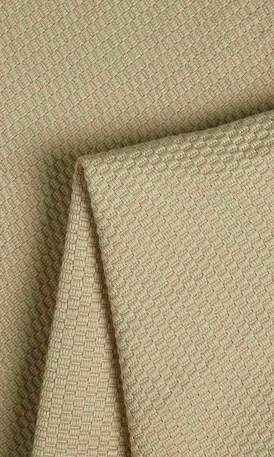Cotton Flat, Plain, Fake, Faux, European Relaxed Roman Blinds (Beige-Green)