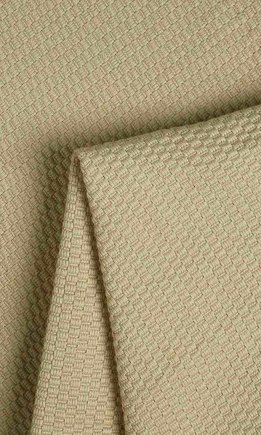 Cotton Home Textile Fabric Material By the Metre (Beige-Green)