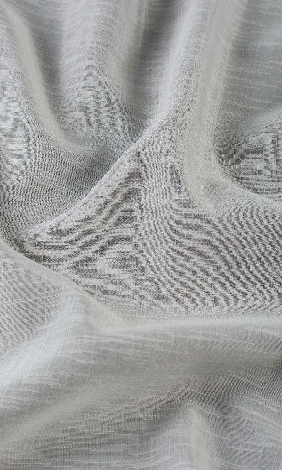 Textured Sheer Made-to-Measure Roman Blinds (Pale Gray)