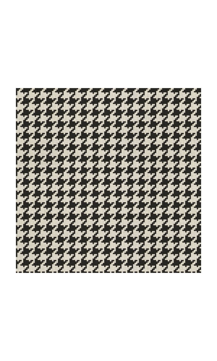 Geo-Print Fabric Material By the Metre (Black/ Ivory)