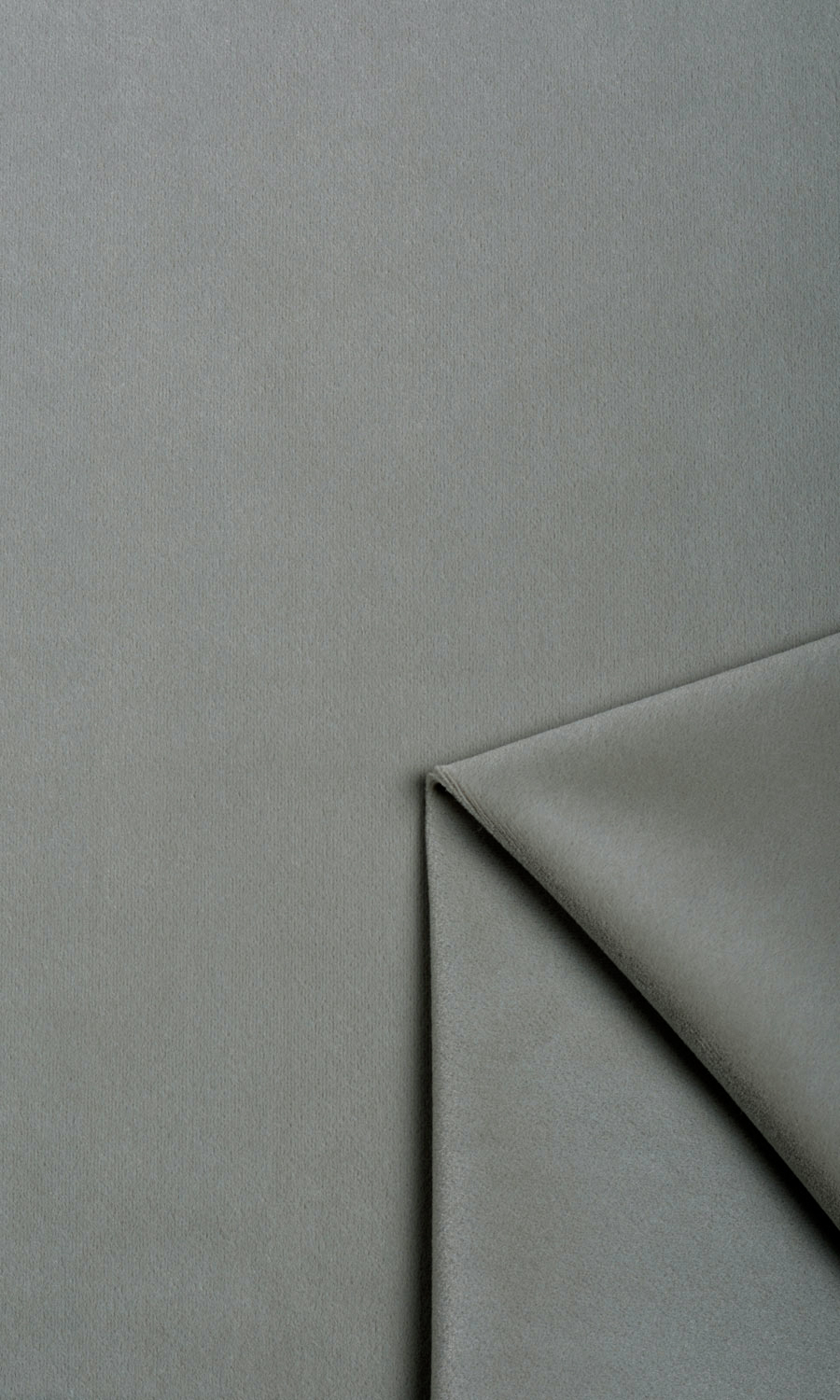 Velvet Window Treatments Fabric By the Metre (Fog Grey)