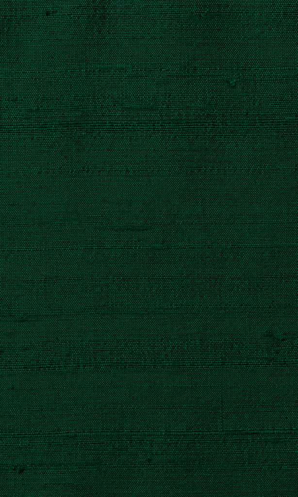 Pure Silk Flat, Plain, Fake, Faux, European Relaxed Roman Blinds (Hunter Green)