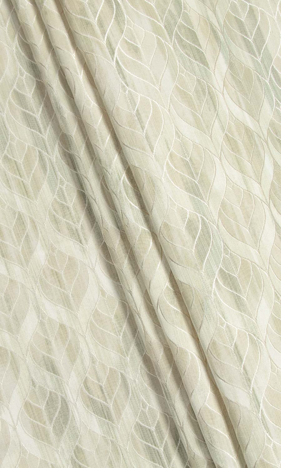 Petal Patterned Roman Blinds & Window Shades (Soft Green)