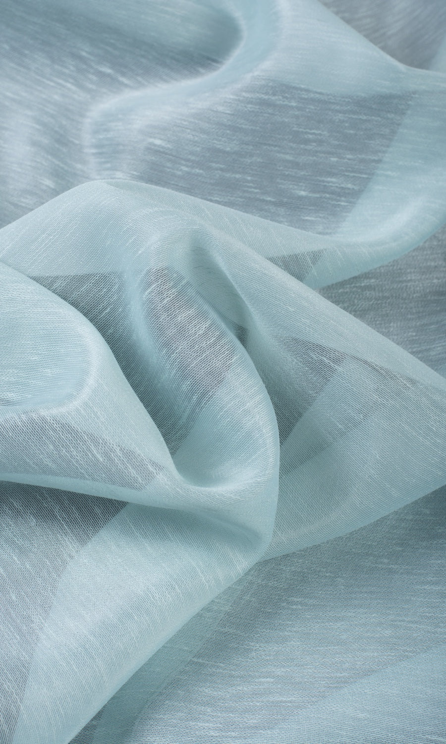 Textured Sheer/ Voile Blinds (Light Blue) Extra Long Short Wide