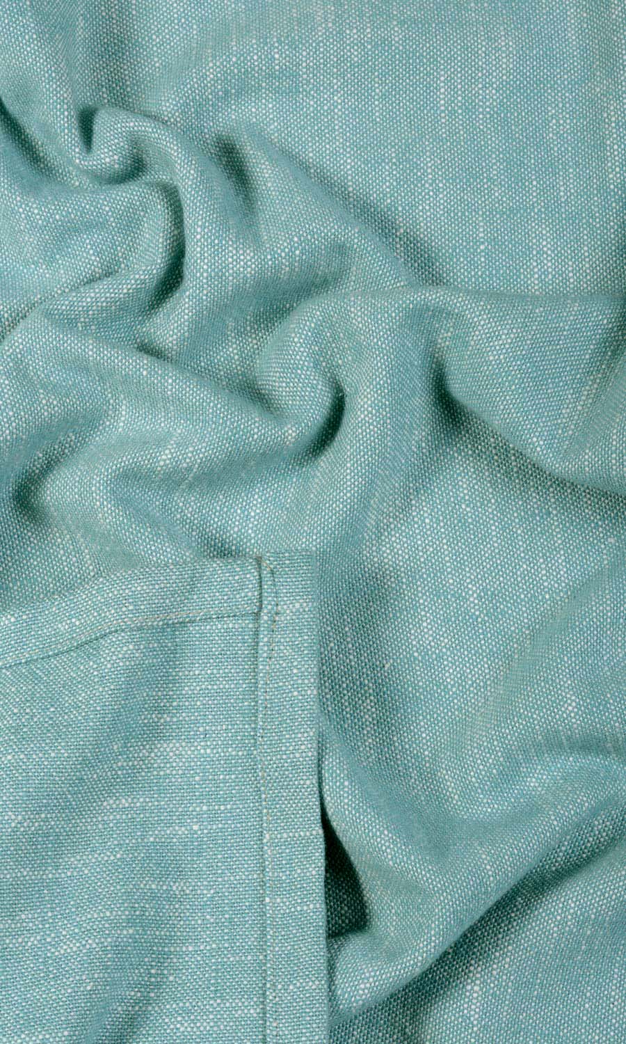 Plain Cotton Roman Blinds (Aqua Blue) Extra Long Short Wide