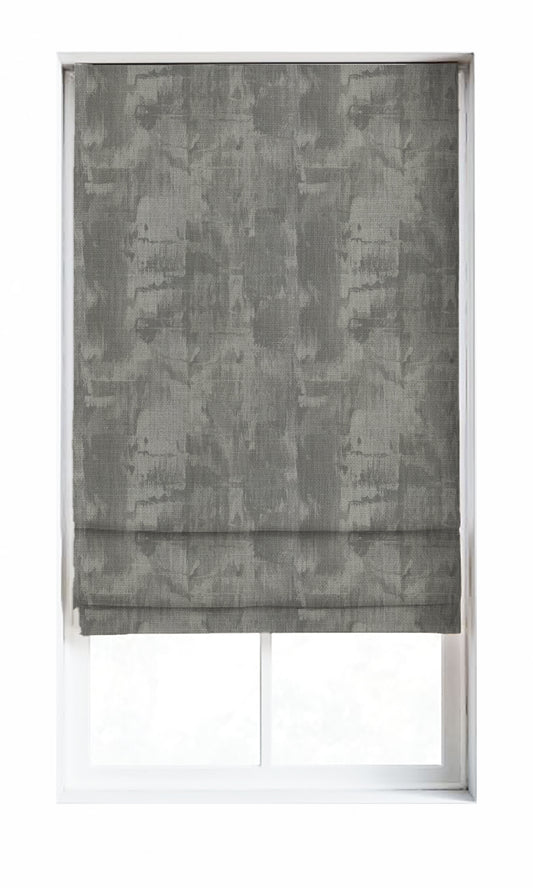 Watercolor Effect Striped Home Décor Fabric Sample (Grey)