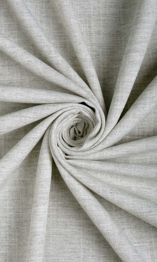 Plain Linen Textured Home Décor Fabric By the Metre (Smoke White)