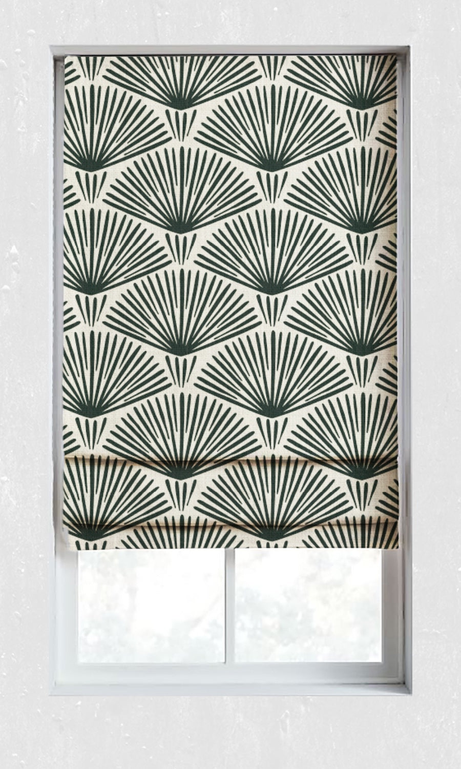 Geometrical Pattern Window Treatments Fabric By the Metre (Black/ Ivory)