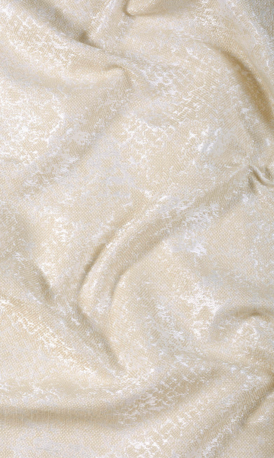 Abstract Patterned Home Textile Fabric Material By the Metre (White/ Ivory/ Beige)