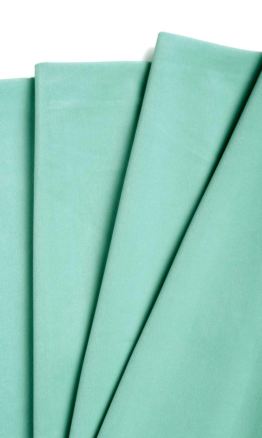 Velvet Roman Blinds & Window Shades (Seafoam Green)