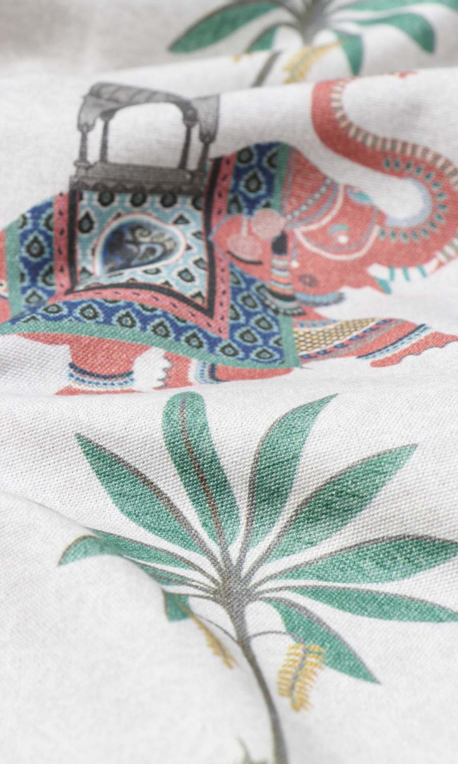 Floral Cotton Flat, Plain, Fake, Faux, European Relaxed Roman Blinds (Grey/ Red)