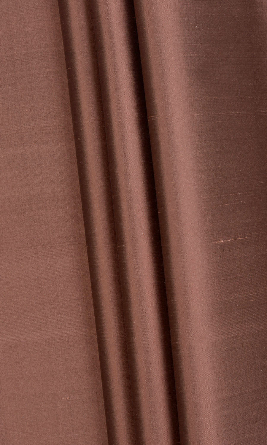 Shantung Silk Fabric By the Metre for Roman Blinds & Shades (Cognac Red/ Brown)
