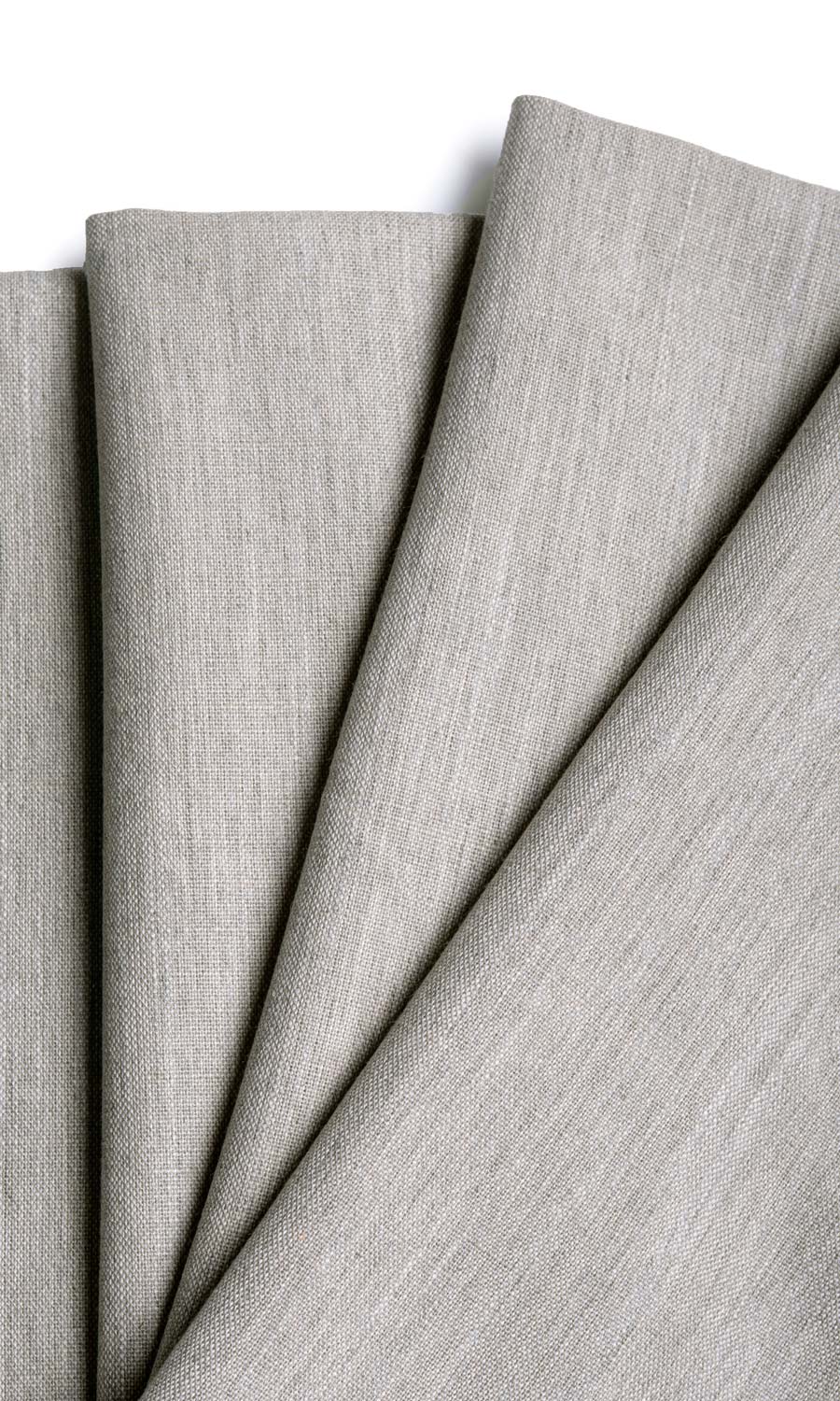 Plain Linen Texture Roman Blinds (Pale Grey) for Living, Bedroom, Kitchen, Bathroom