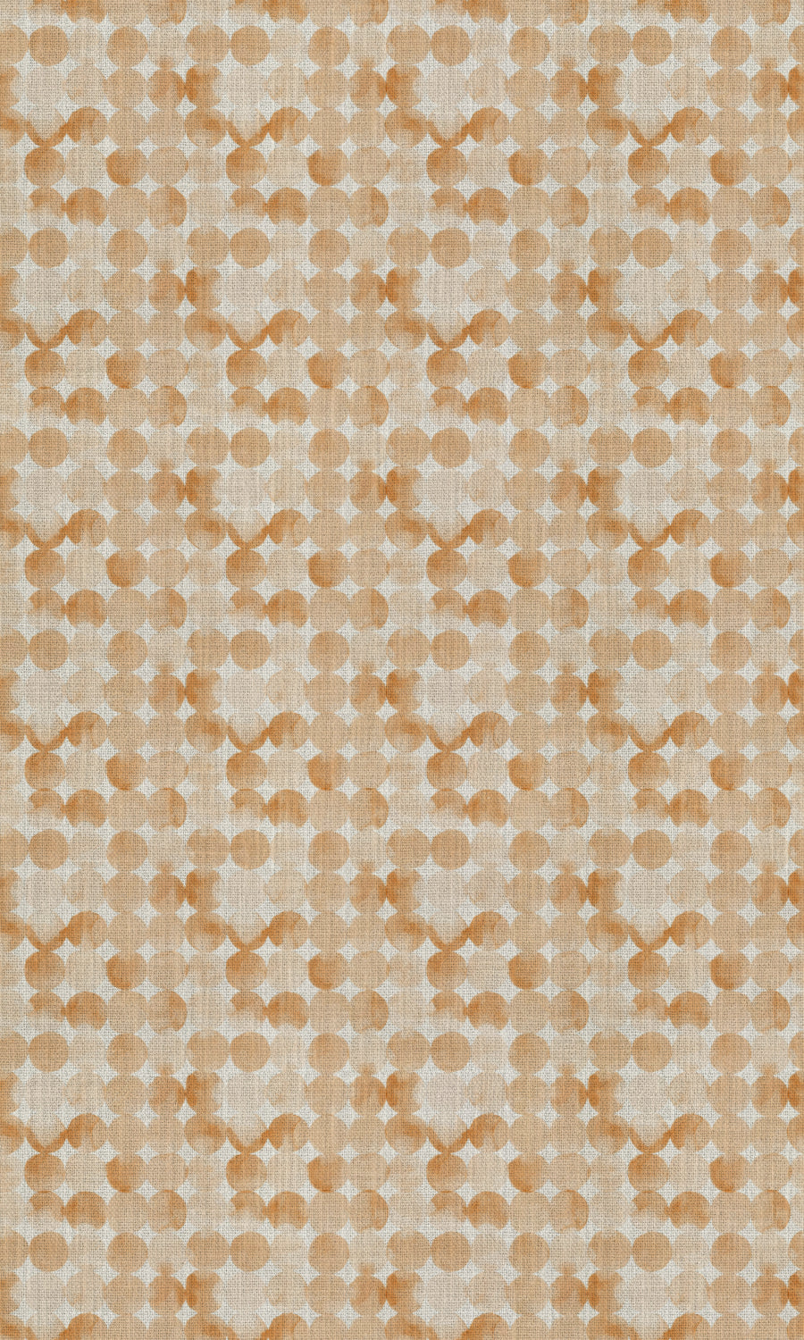 Polka Dots Fabric Material By the Metre (Orange/ Brown)