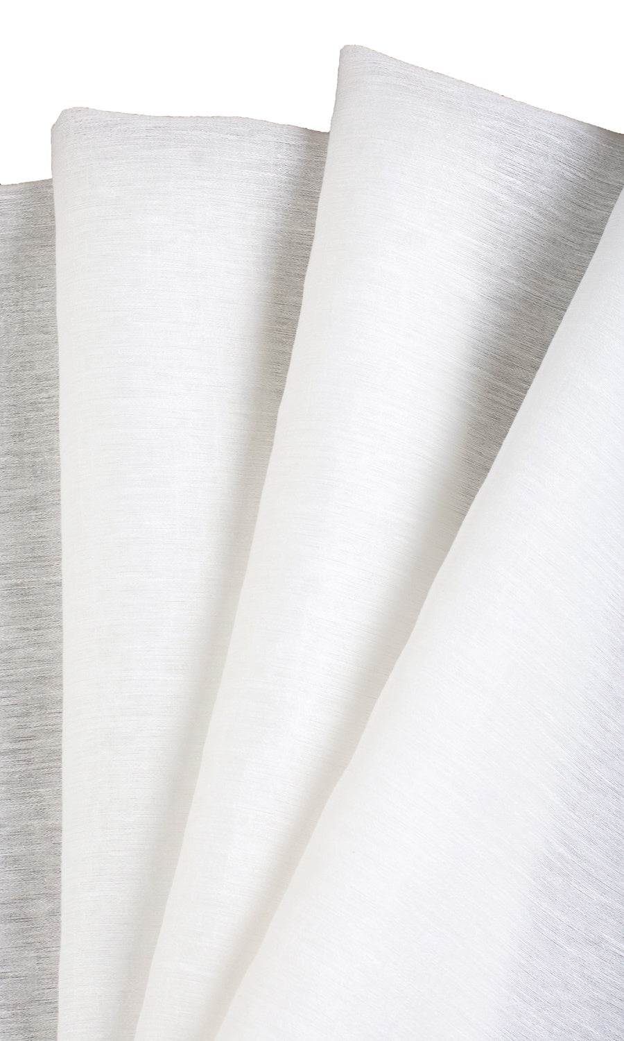 Plain Sheer Made-to-Measure Roman Blinds (White)