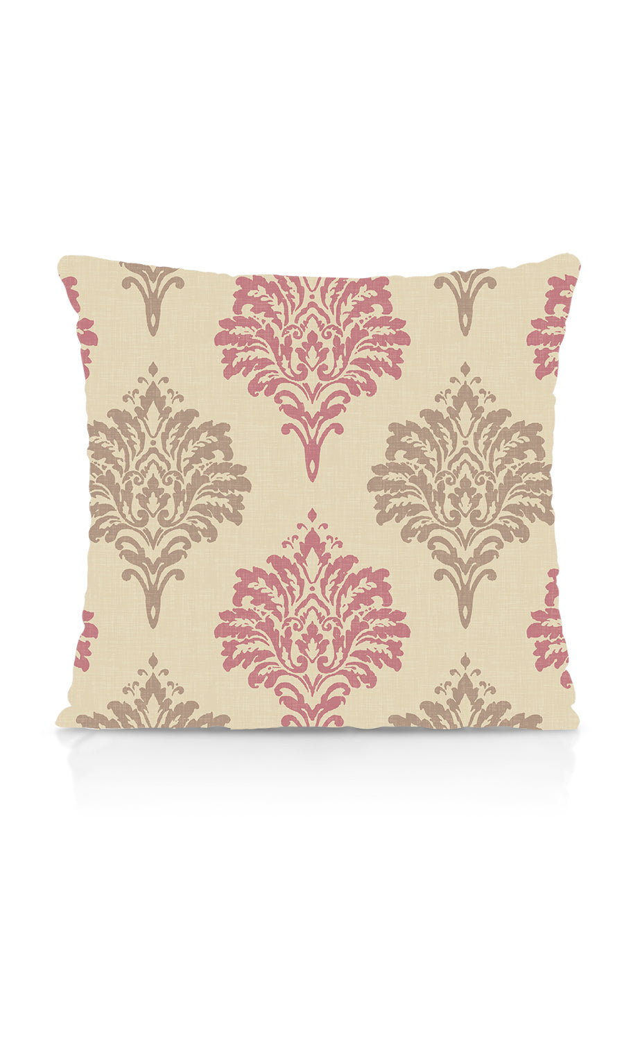 Dimout Damask Fabric Material By the Metre (Pink/ Grey/ White)