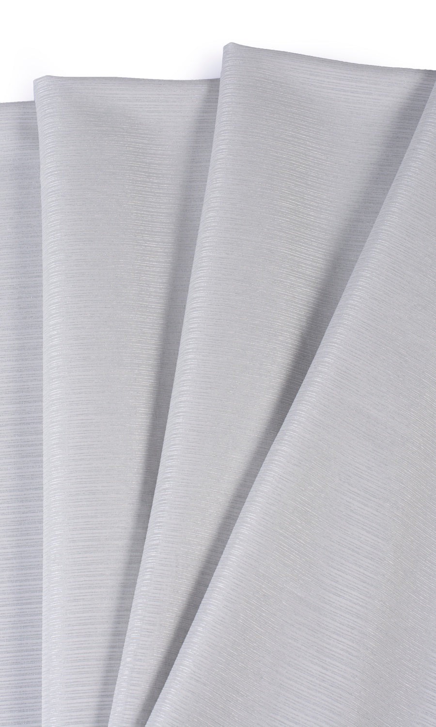 Striped Sheer Fabric Blinds (Pale Gray) Extra Long Short Wide