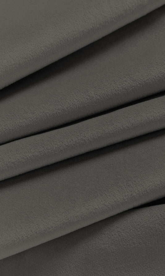 Velvet Home Décor Fabric By the Metre (Grey)