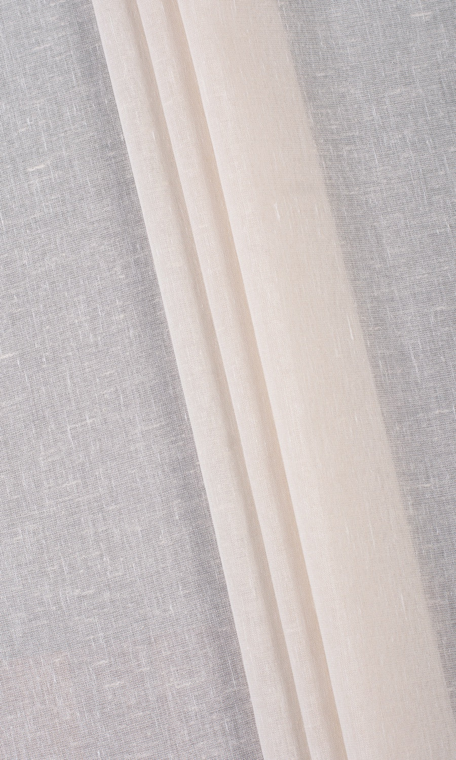 Plain Sheer Flat, Plain, Fake, Faux, European Relaxed Roman Blinds (Parchment White)