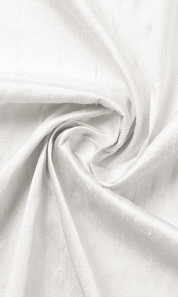 Pure Silk Home Décor Fabric By the Metre (White)