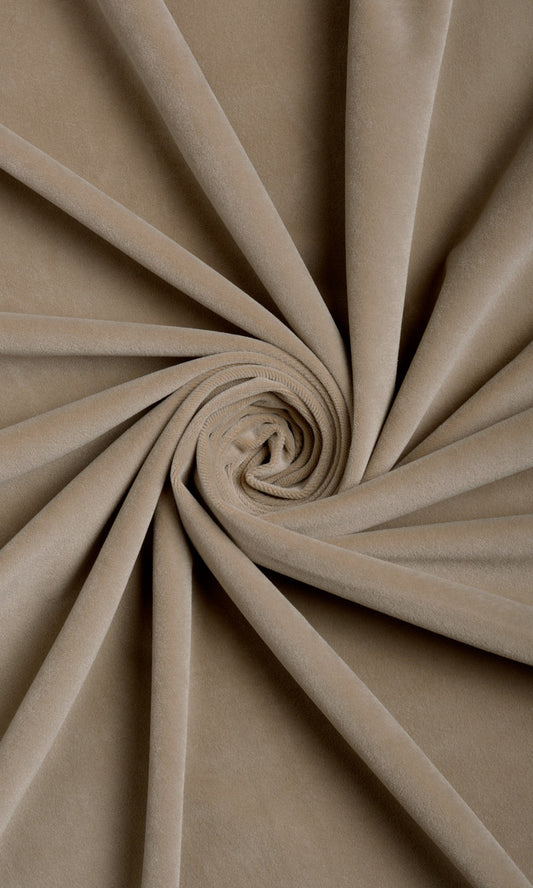 Velvet Fabric Blinds (Deep Taupe)