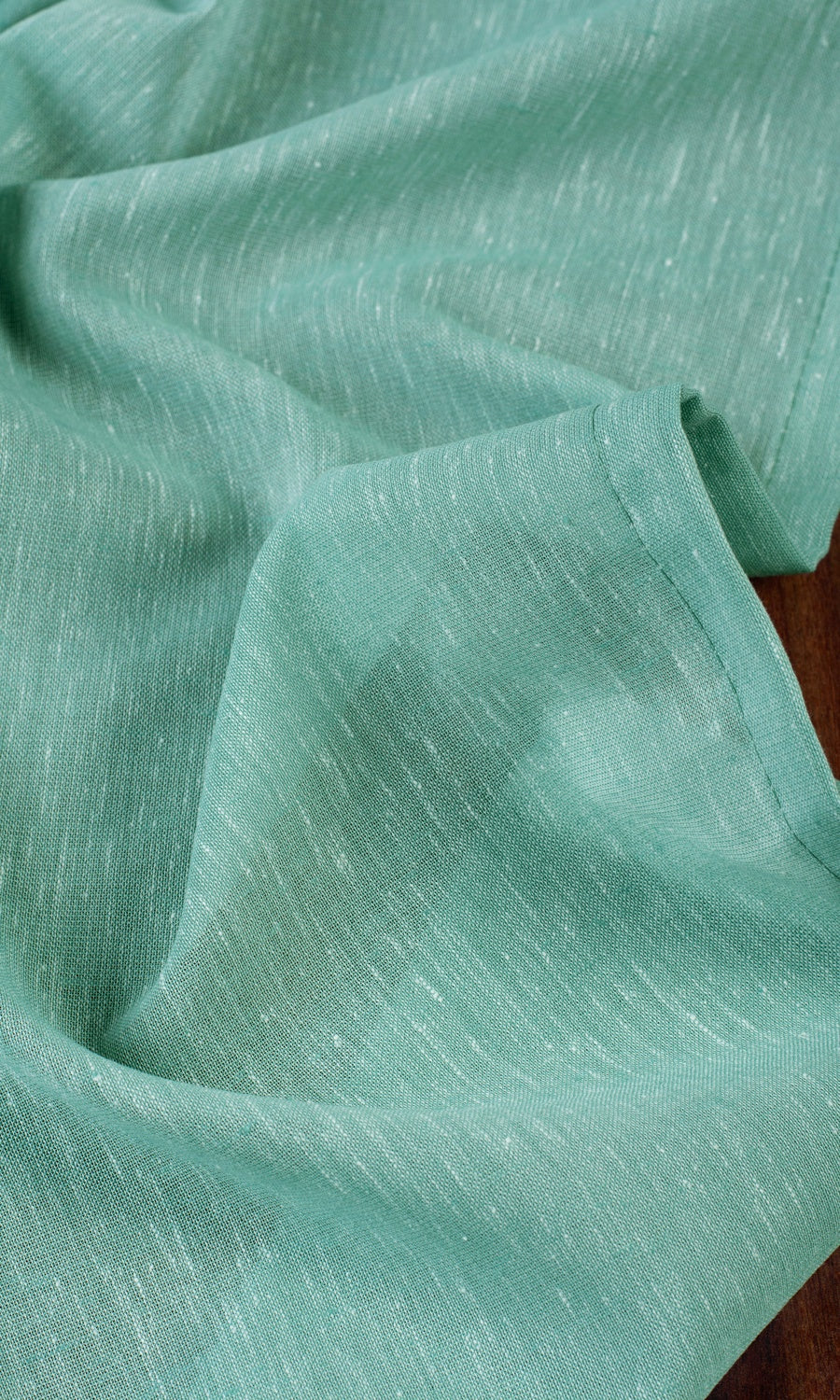Plain Sheer Made-to-Measure Roman Blinds (Cyan Green)