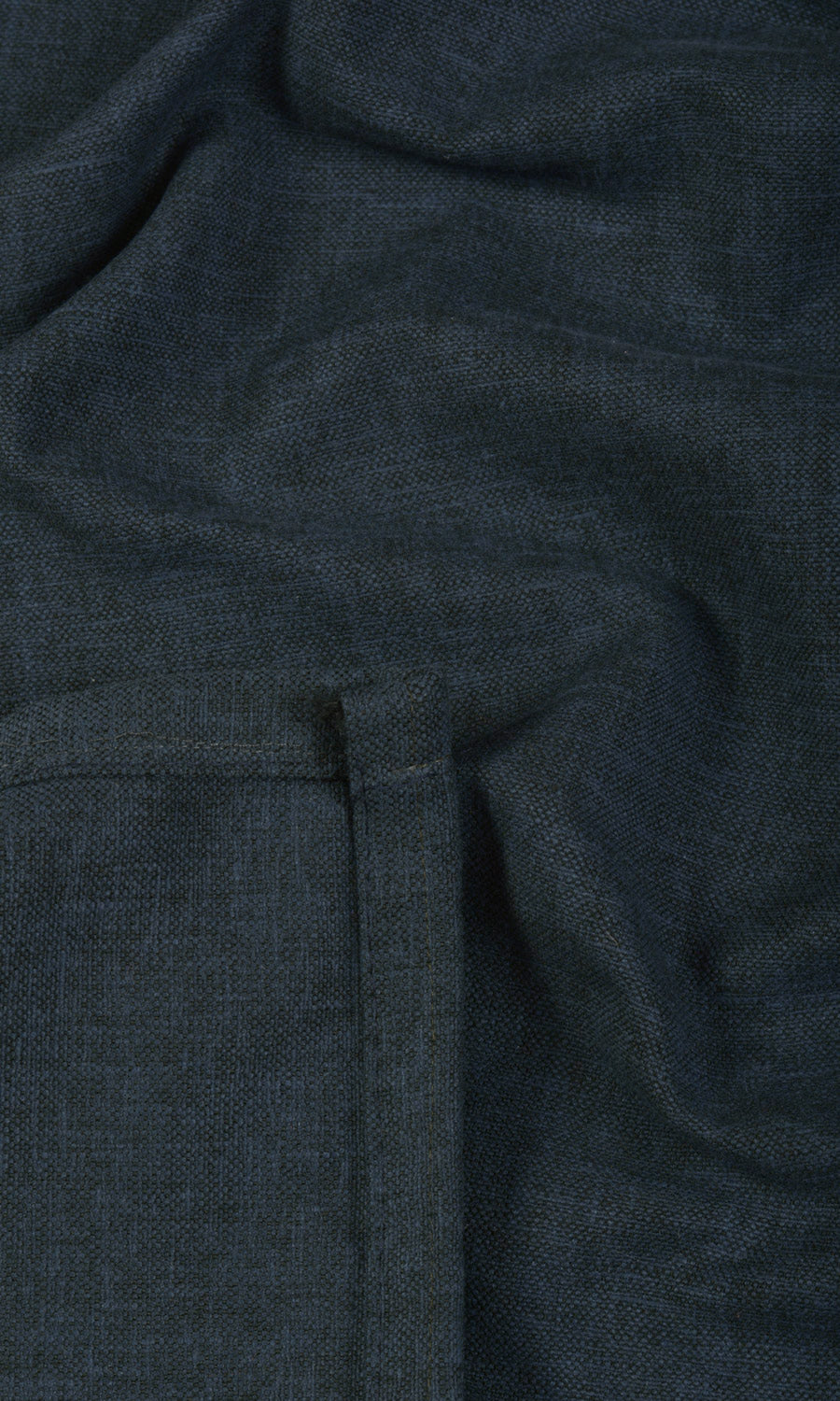 Linen-Blend Free Fabric Material Sample (Deep Teal Blue)