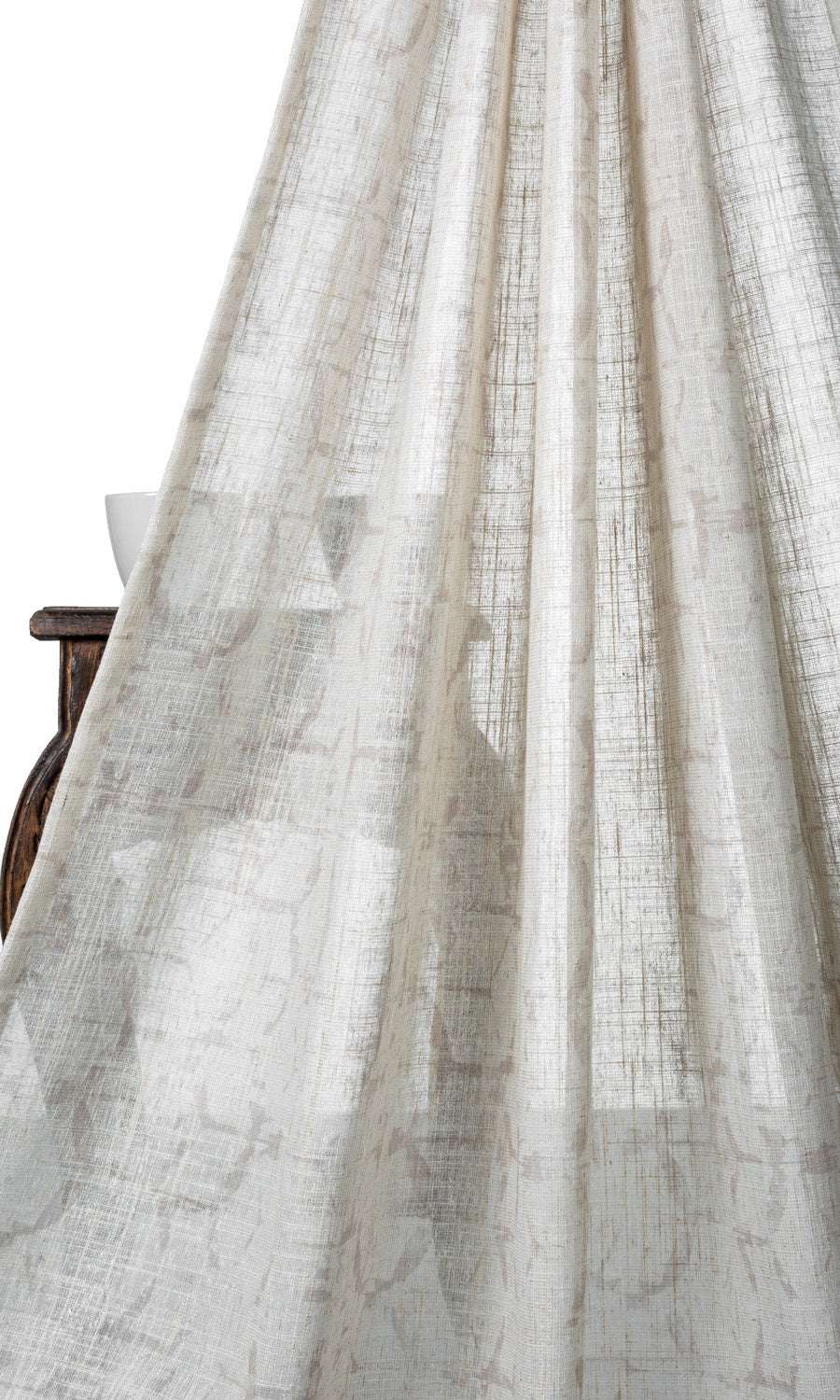 Self-Patterned Sheer Blinds Milky White)