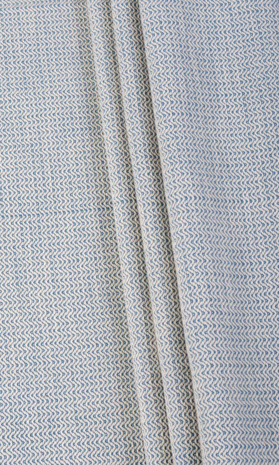 Textured  Flat, Plain, Fake, Faux, European Relaxed Roman Blinds (Blue)