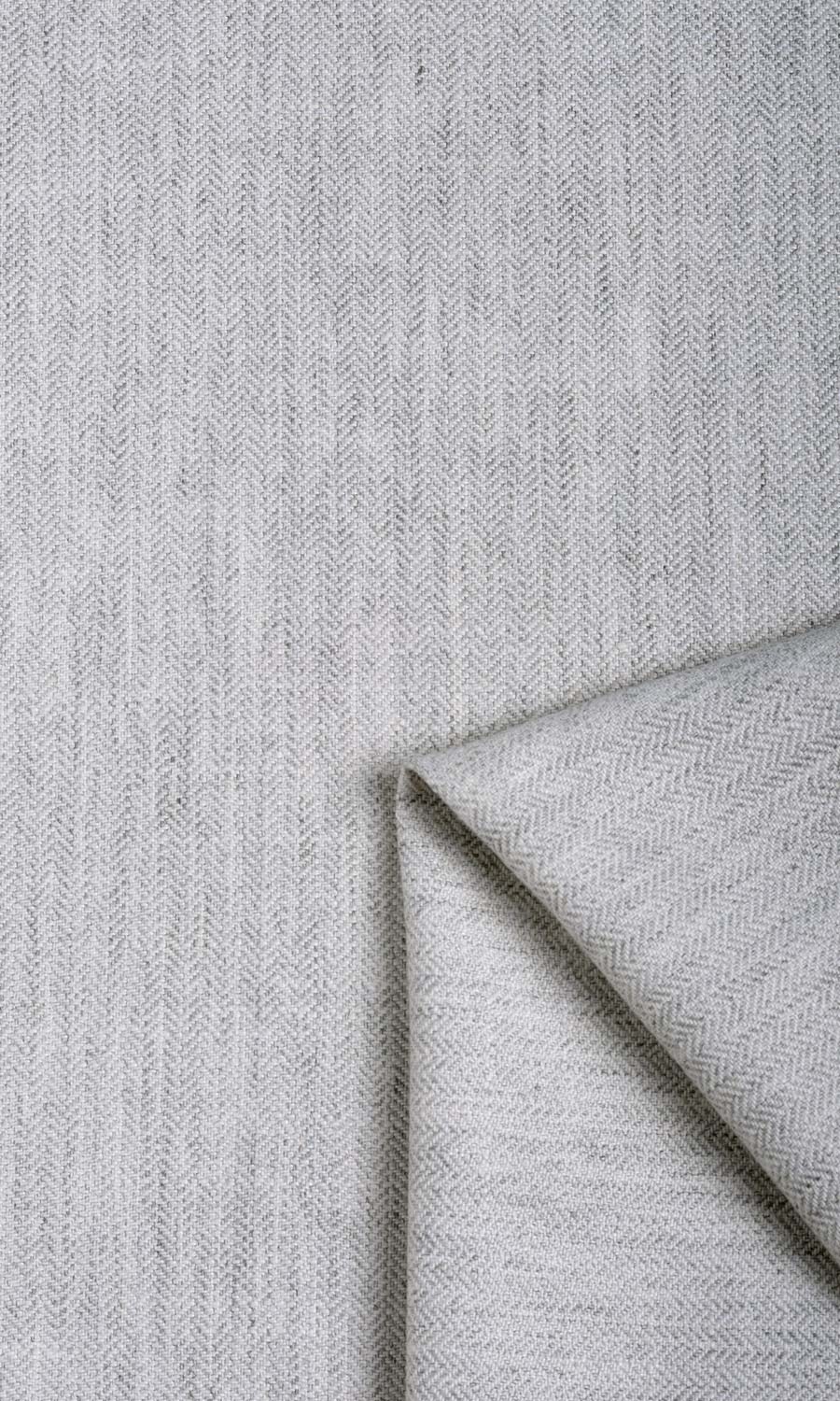 Herringbone Textured Roman Blinds & Window Shades (Smoke White)
