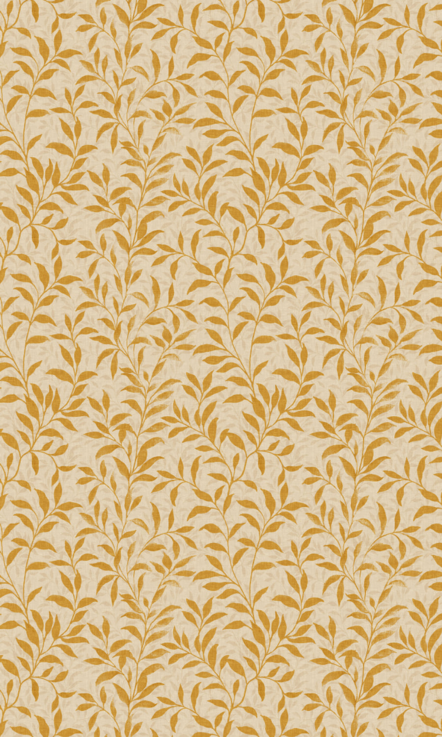 Dimout Floral Home Textile Fabric Material Sample (Yellow/ Ivory)