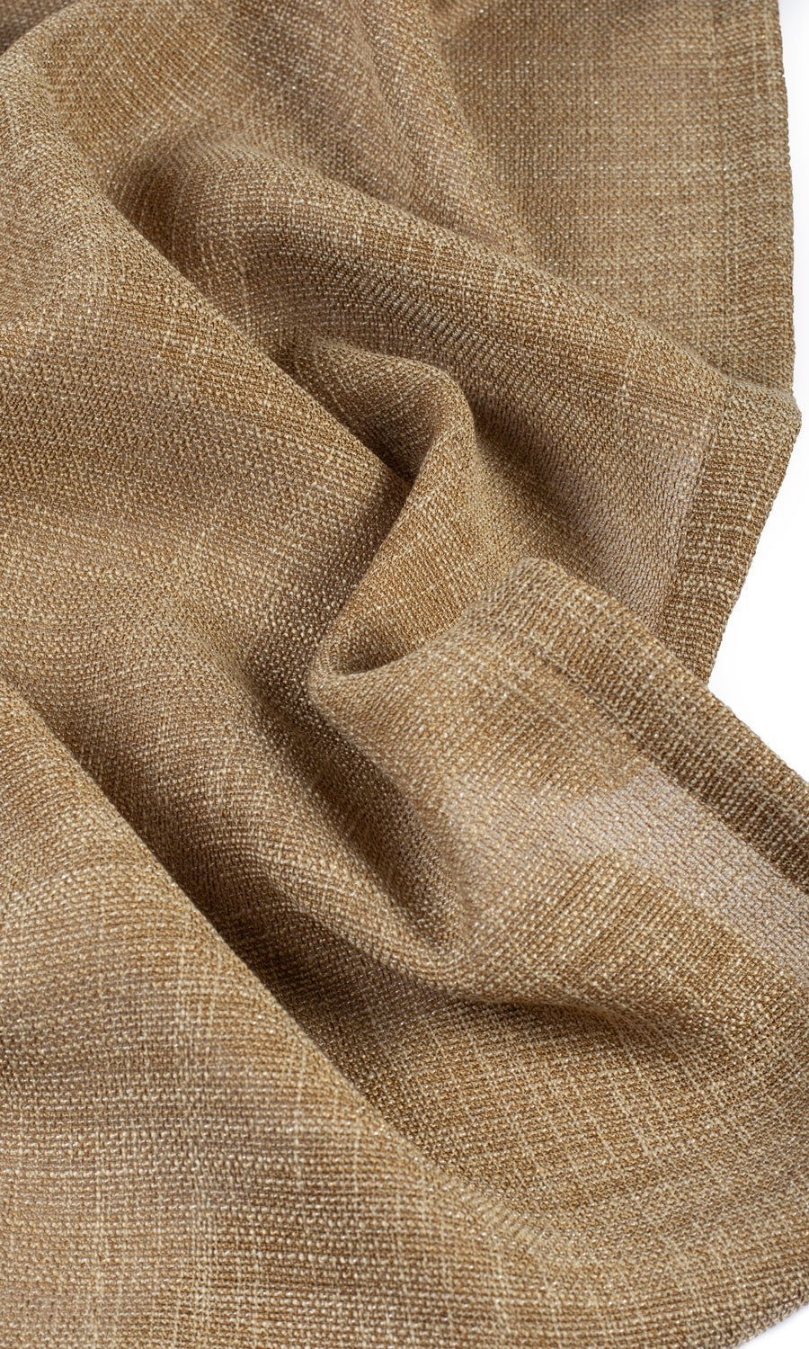 Textured Sheer Any Size Style Roman Blinds (Peanut Brown)