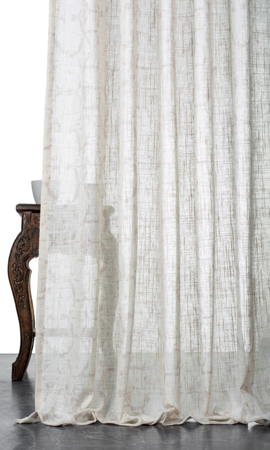 Self-Patterned Sheer Blinds Milky White) for Living, Bedroom, Kitchen, Bathroom