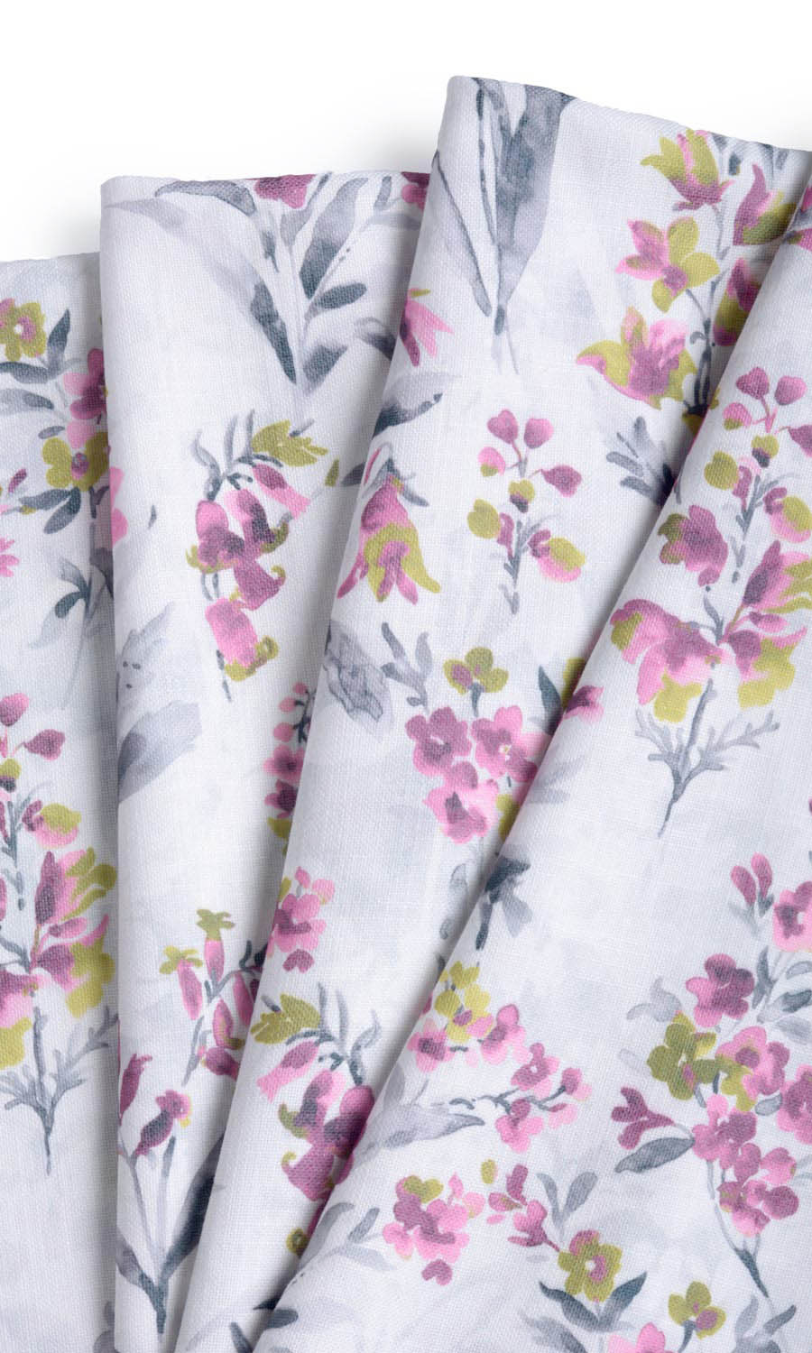 Floral Print Made-to-Measure Roman Blinds (Pink/ Grey)