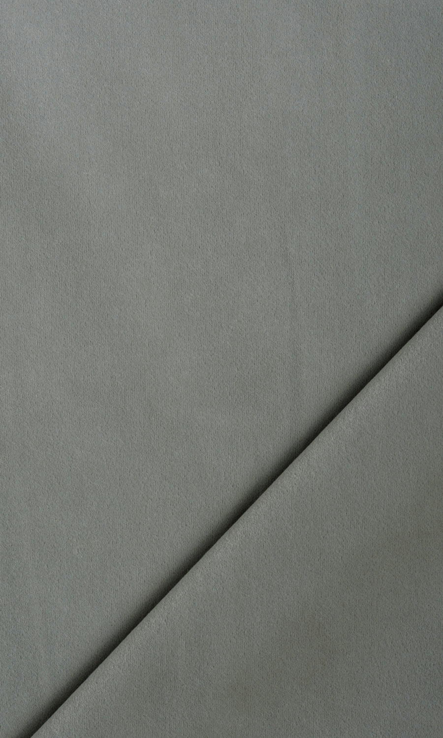 Velvet Flat, Plain, Fake, Faux, European Relaxed Roman Blinds (Fog Grey)