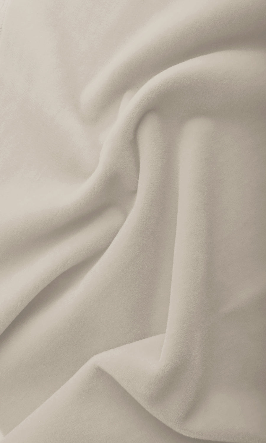 Velvet Flat, Plain, Fake, Faux, European Relaxed Roman Blinds (Cream)