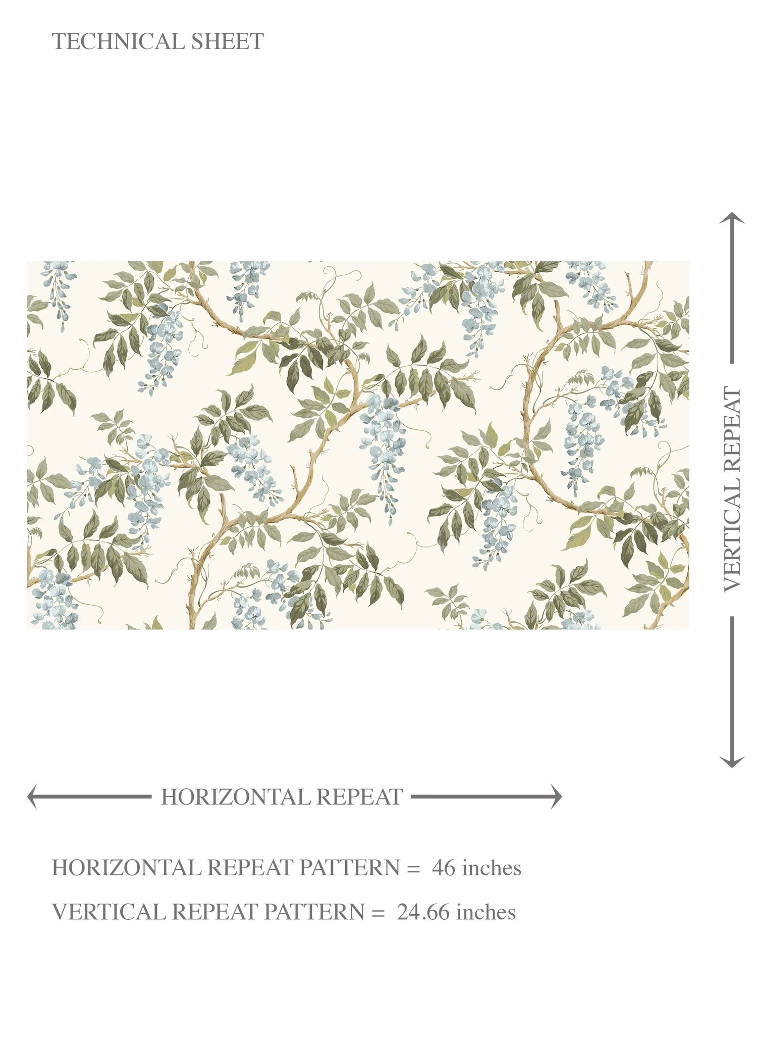 Floral Vine/ Botanical Patterned Kids Room Wallpaper (Cream/ Duck Egg Blue/ Green)