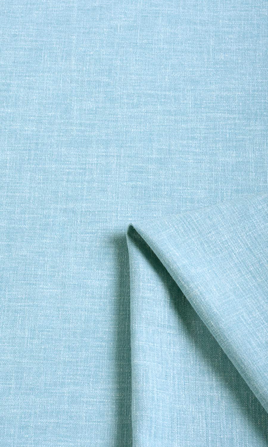 Poly-Cotton Blend Free Fabric Material Sample (Aqua Blue)