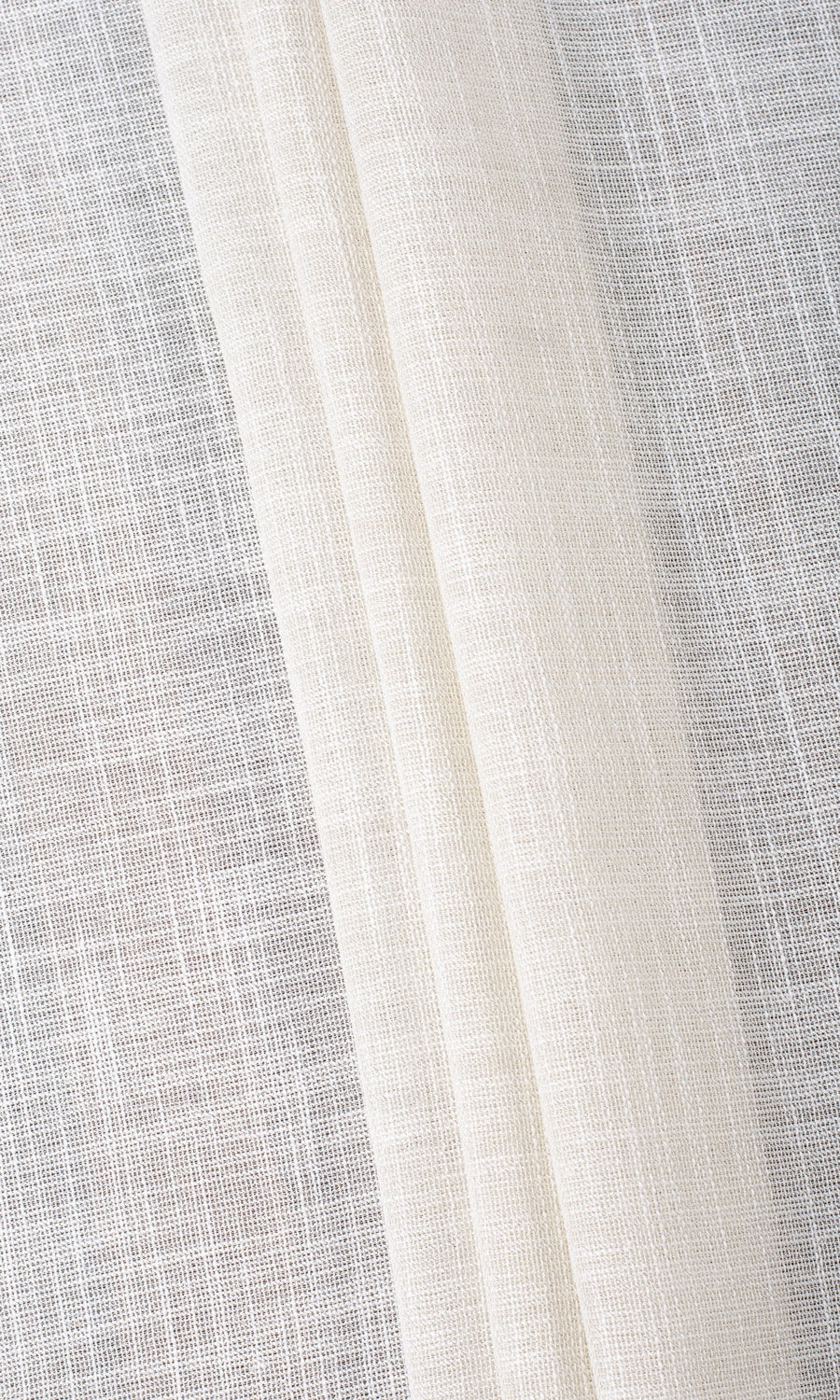 Textured Sheer Flat, Plain, Fake, Faux, European Relaxed Roman Blinds (Parchment White/ Greige)