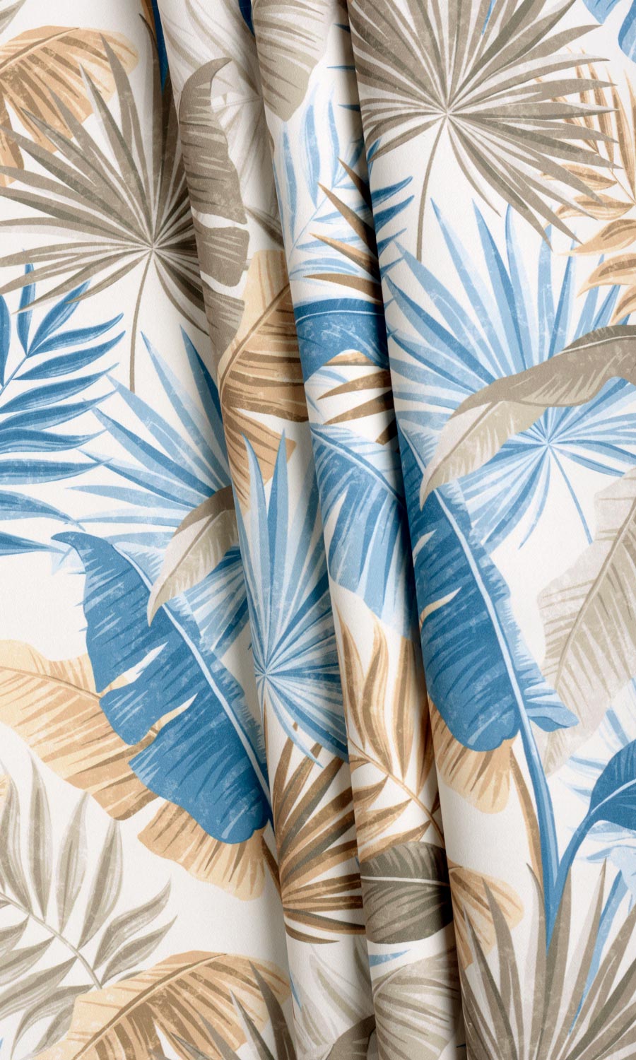 Botanical Floral Roman Blinds & Window Shades (Blue/ Brown)
