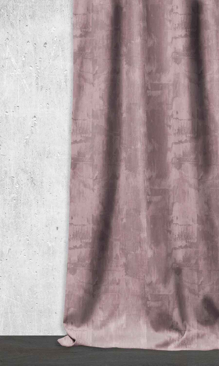 Room Darkening Striped Window Treatments Fabric Sample (Blush Pink)