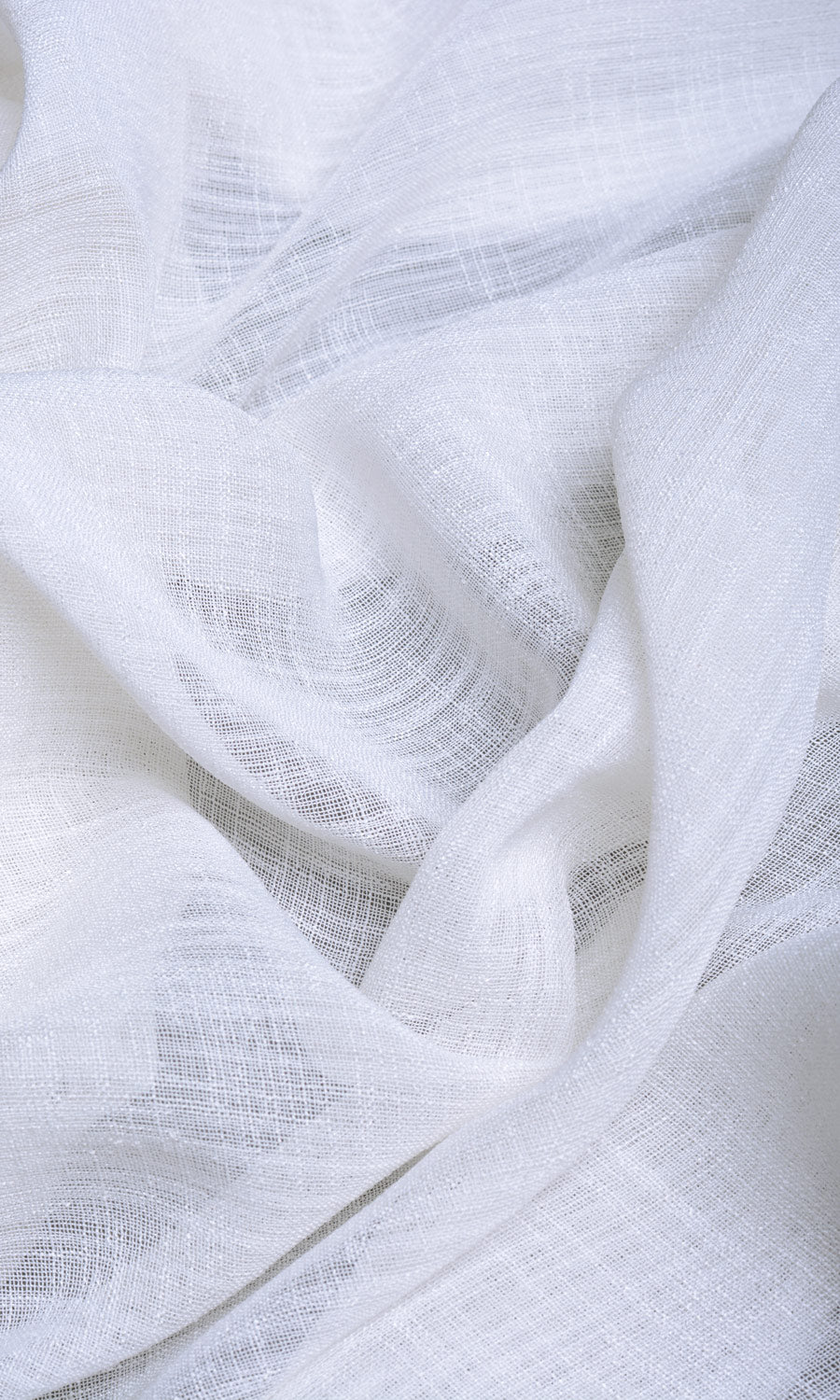 Sheer Linen Blinds (White/ Ivory) for Living, Bedroom, Kitchen, Bathroom