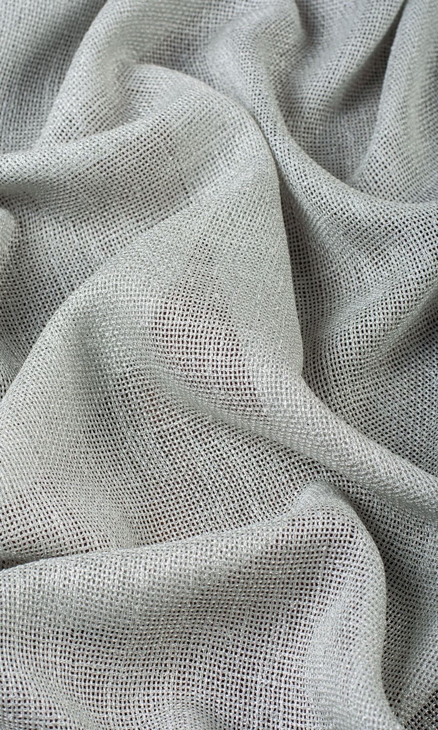 Textured Sheer Made-to-Measure Roman Blinds (Pewter Gray)