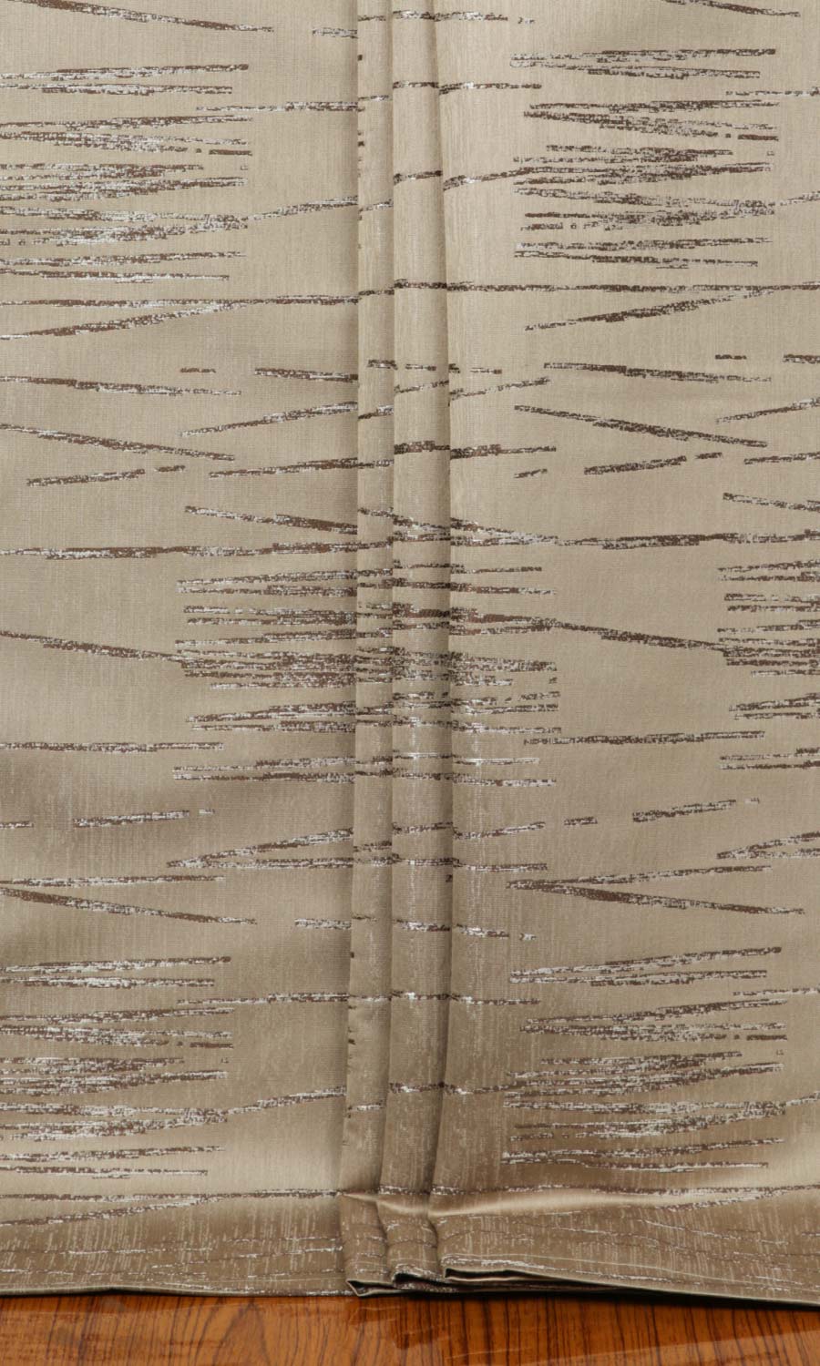 Abstract Patterned Fabric Material By the Metre (Mocha Coffee)