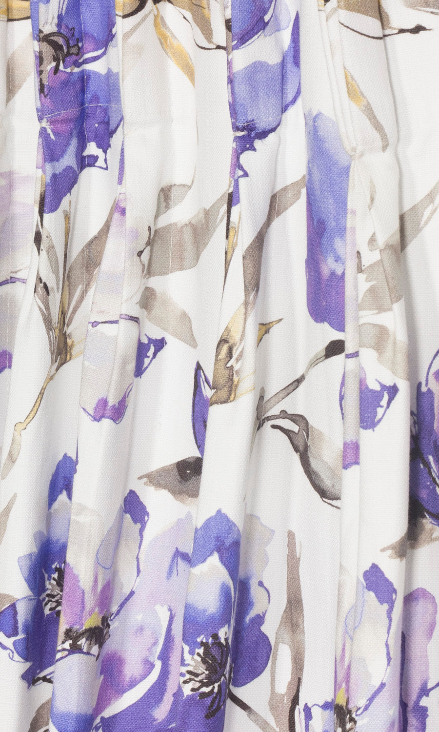Floral Cotton Shades (Purple/ Blue) for Living, Bedroom, Kitchen, Bathroom