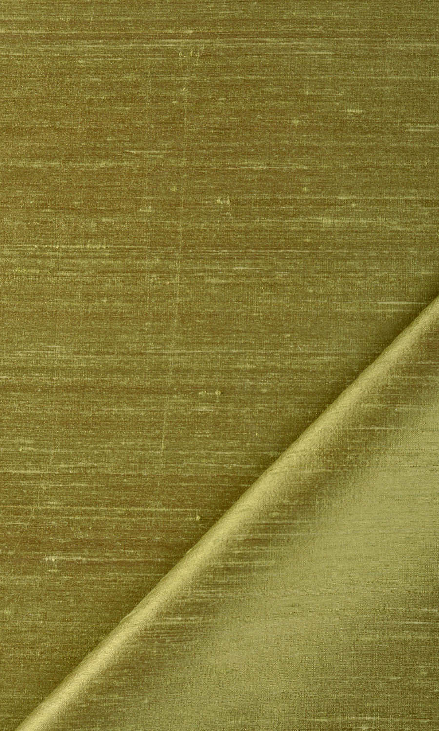 Pure Silk Flat, Plain, Fake, Faux, European Relaxed Roman Blinds (Olive Green)
