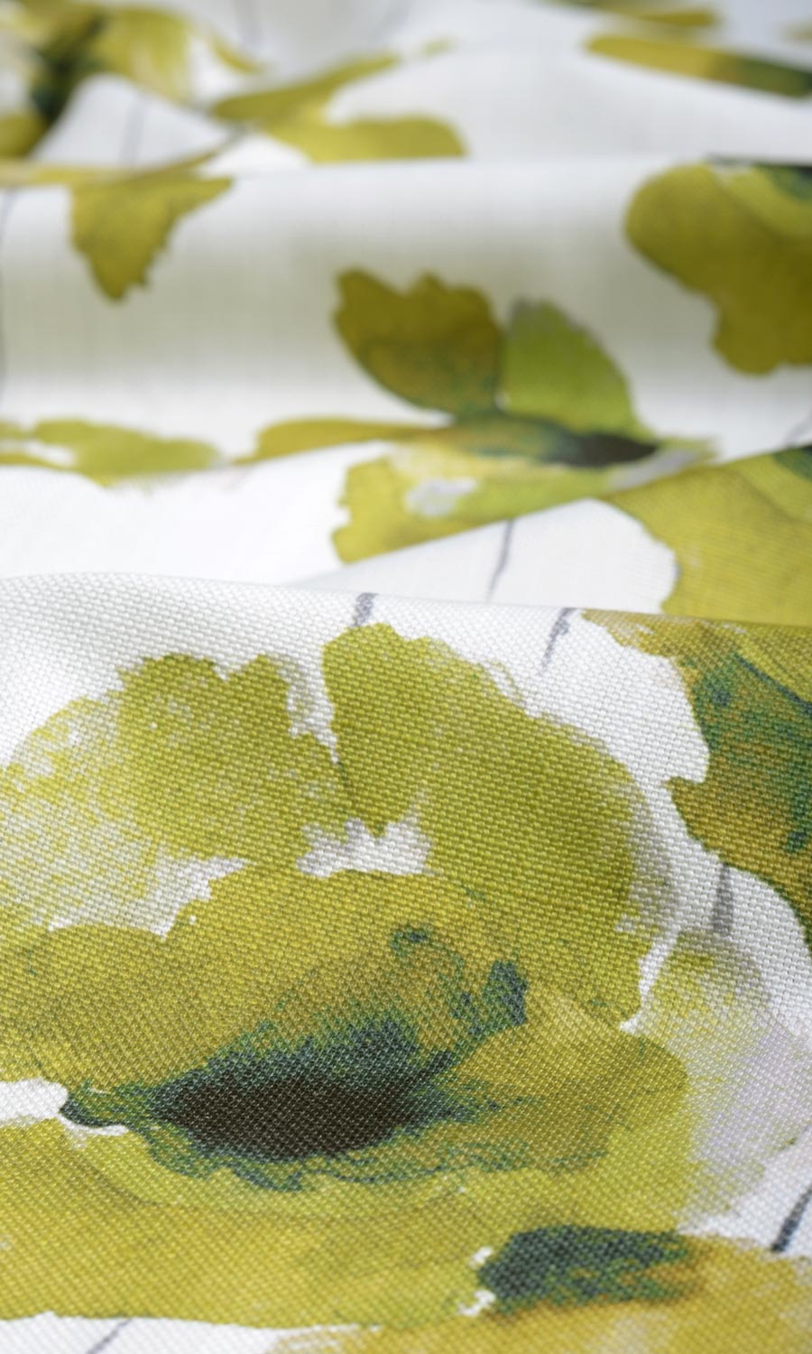 Water Lilies Floral Made-to-Measure Roman Blinds (Yellow/ Green)