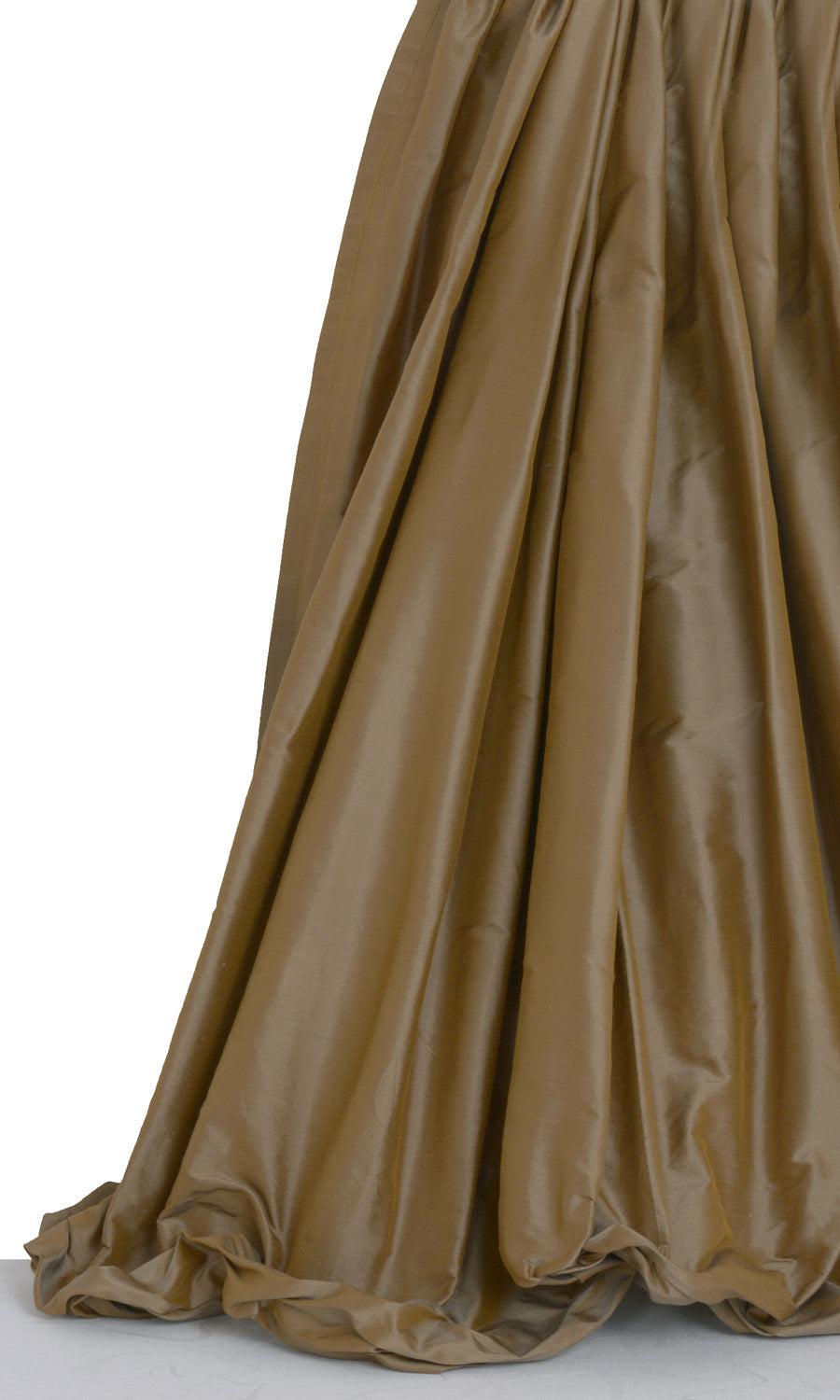 Shantung Silk Window Treatments Fabric By the Metre (Bronze Brown)